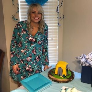 Pinkblush maternity floral dress